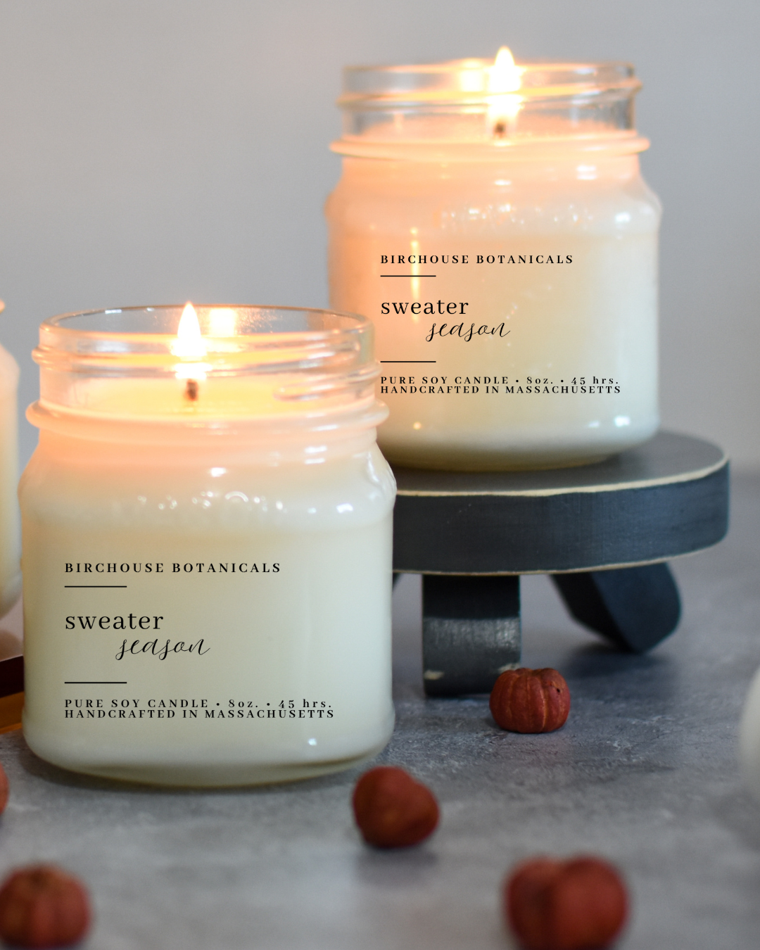 Sweater Season 8 oz. Soy Candle -Birchouse Botanicals