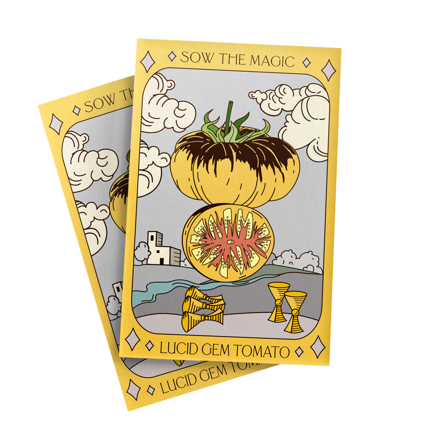 Lucid Gem Tomato Tarot Garden + Gift Seed Packet - Sow the Magic