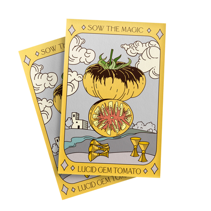 Lucid Gem Tomato Tarot Garden + Gift Seed Packet - Sow the Magic