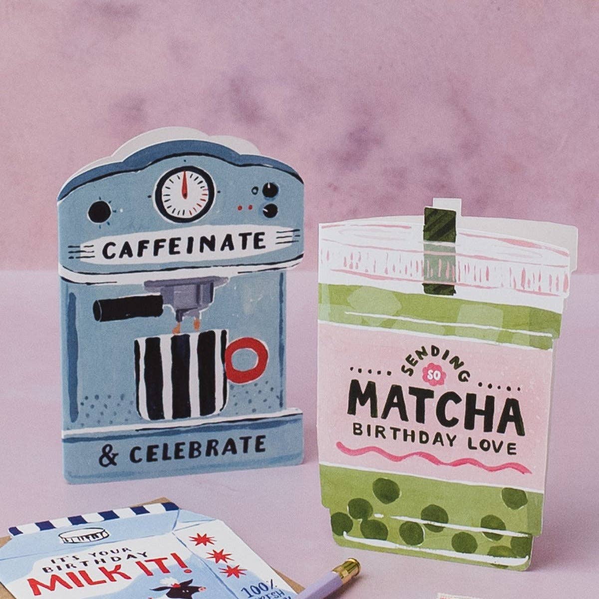 Coffee Machine Birthday Card | Sister Paper Co.