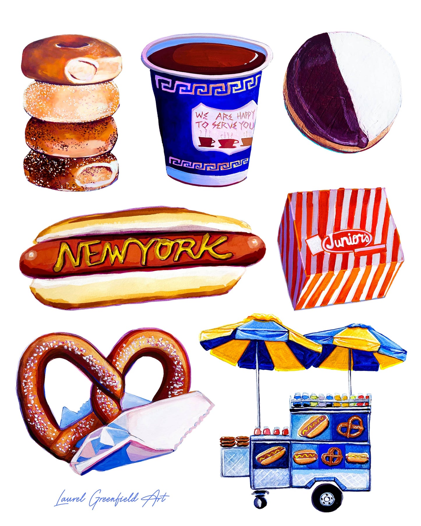 New York City Combo Art Print: 5x7