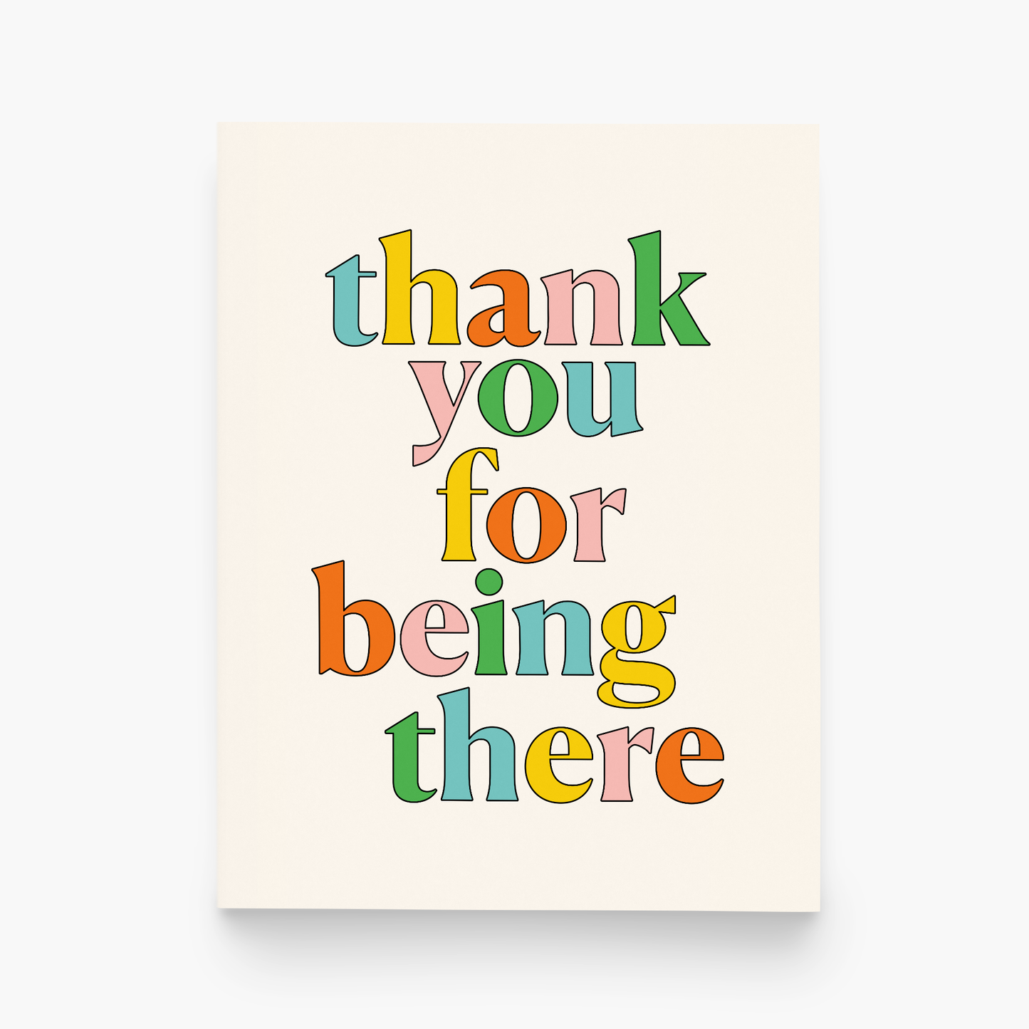 paper&stuff - Thank You For Being There Thinking of You Greeting Card