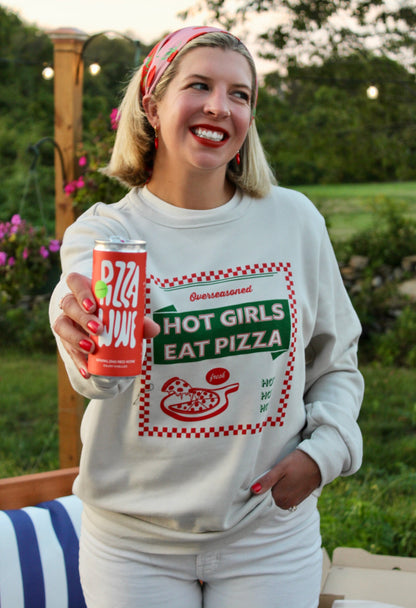 Hot Girls Eat Pizza Unisex Crewneck 🍕