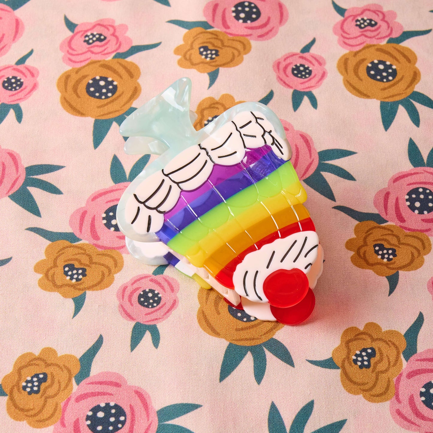 Jenny Lemons - Large Rainbow Jello Cake Hair Claw Clip