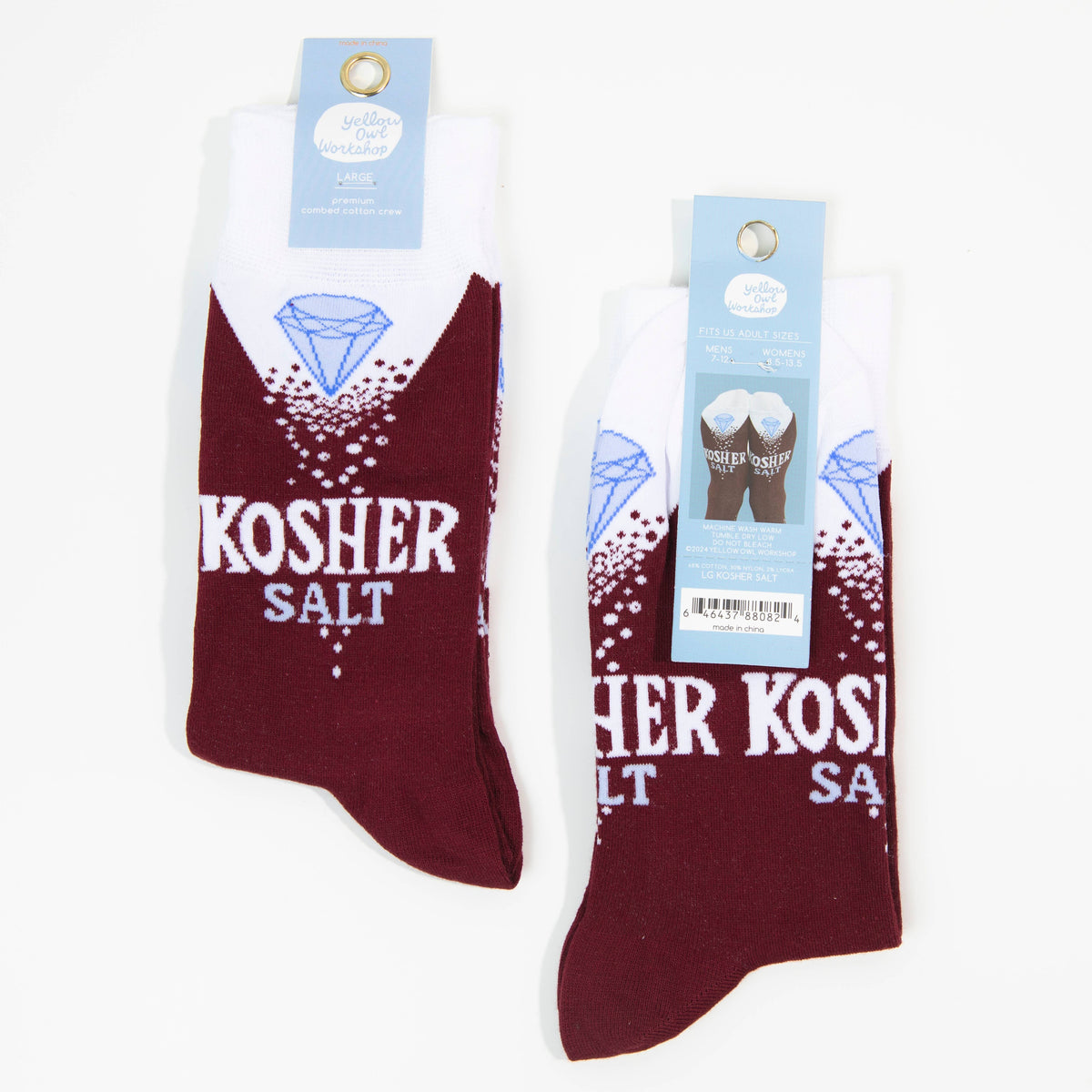 Kosher Salt Socks - Large- Yellow Owl Workshop