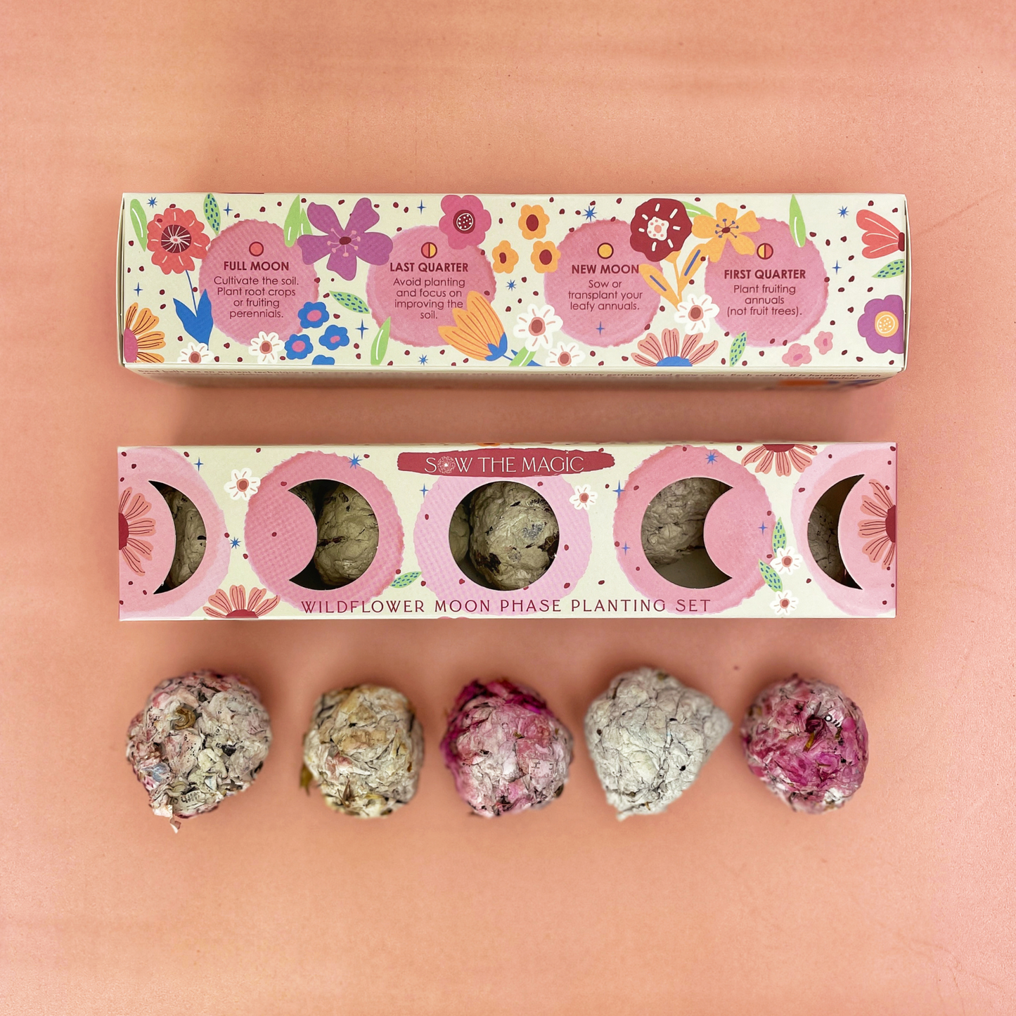 Moon Phase Wildflower Seed Planting Set - Sow the Magic