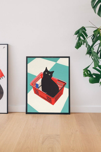 Black Cat Art Print- Jen Wang Studios