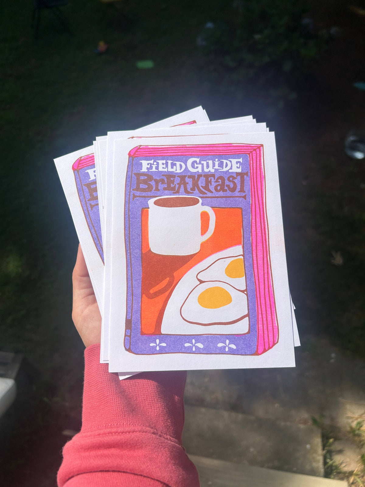 Breakfast Field Guide Mini Riso Print - Alex Luciano