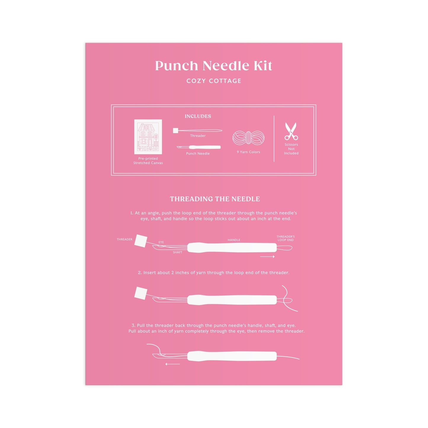 Cozy Cottage Punch Needle Kit
