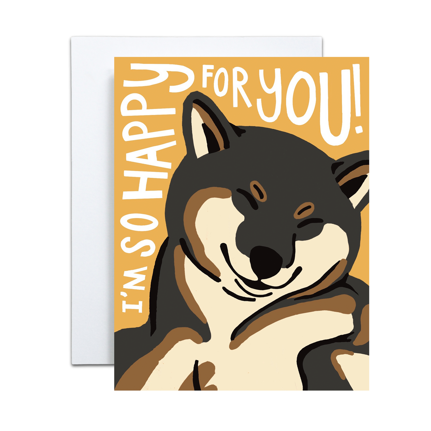 Copper & Print - Congratulations Happy Shiba