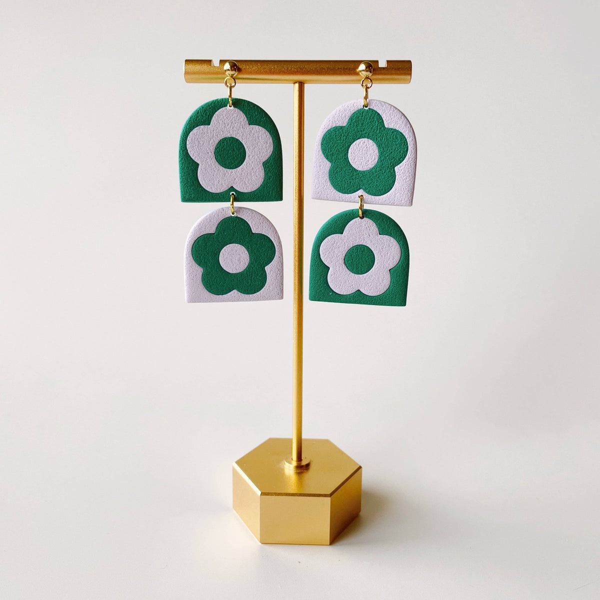 Calla Emerald Earrings- Meadow & Mae