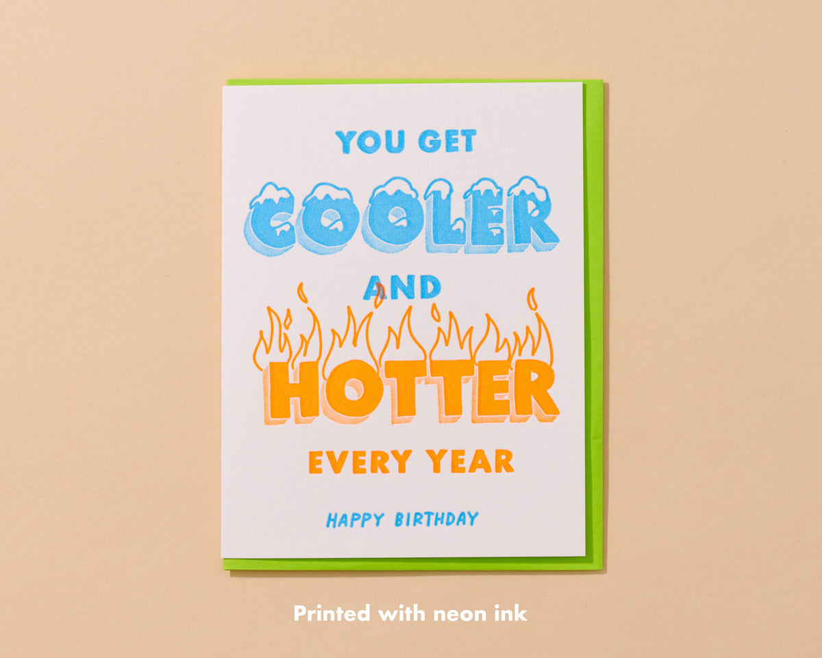 Cooler & Hotter Card- And Here We Are