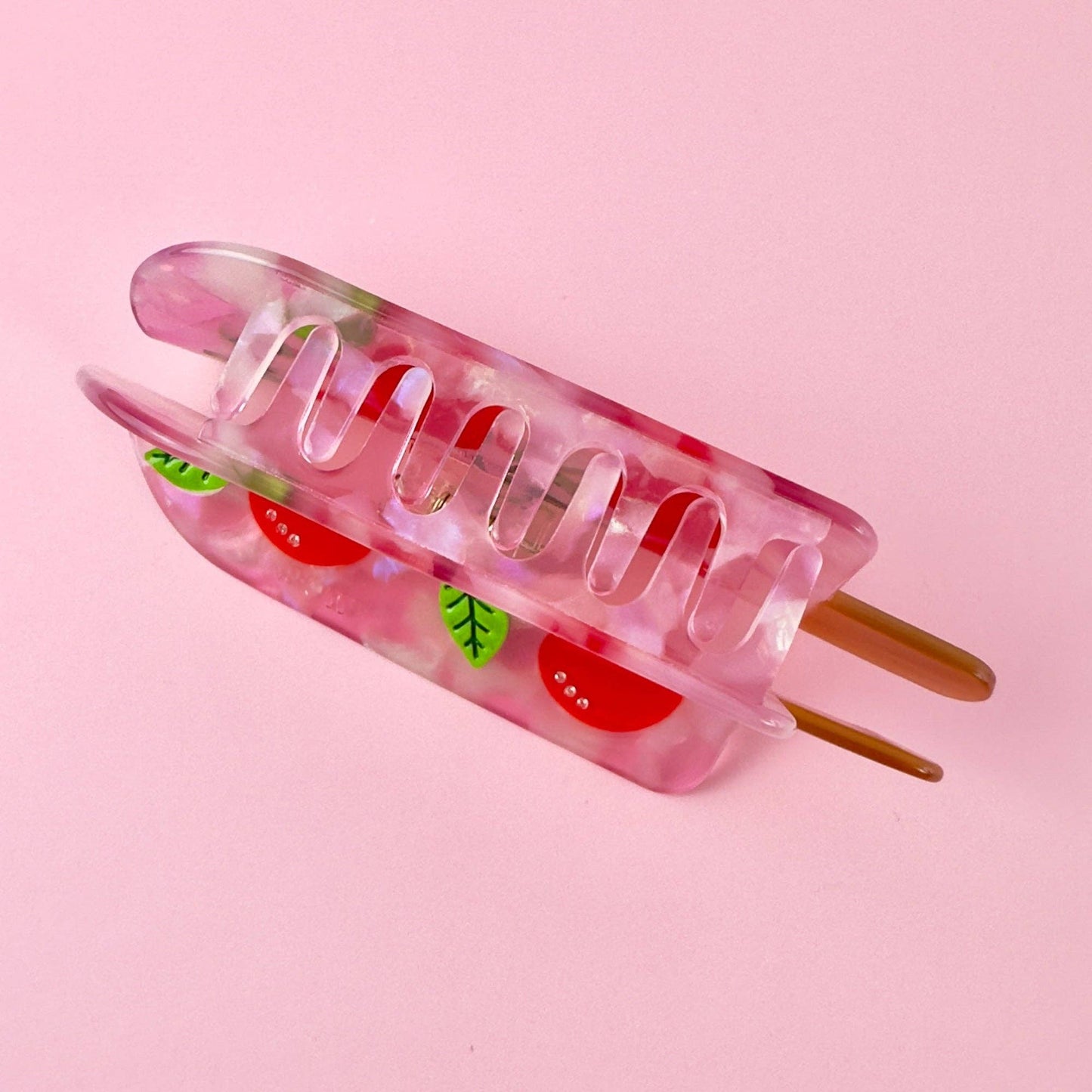 Cherry Popsicle Hair Claw