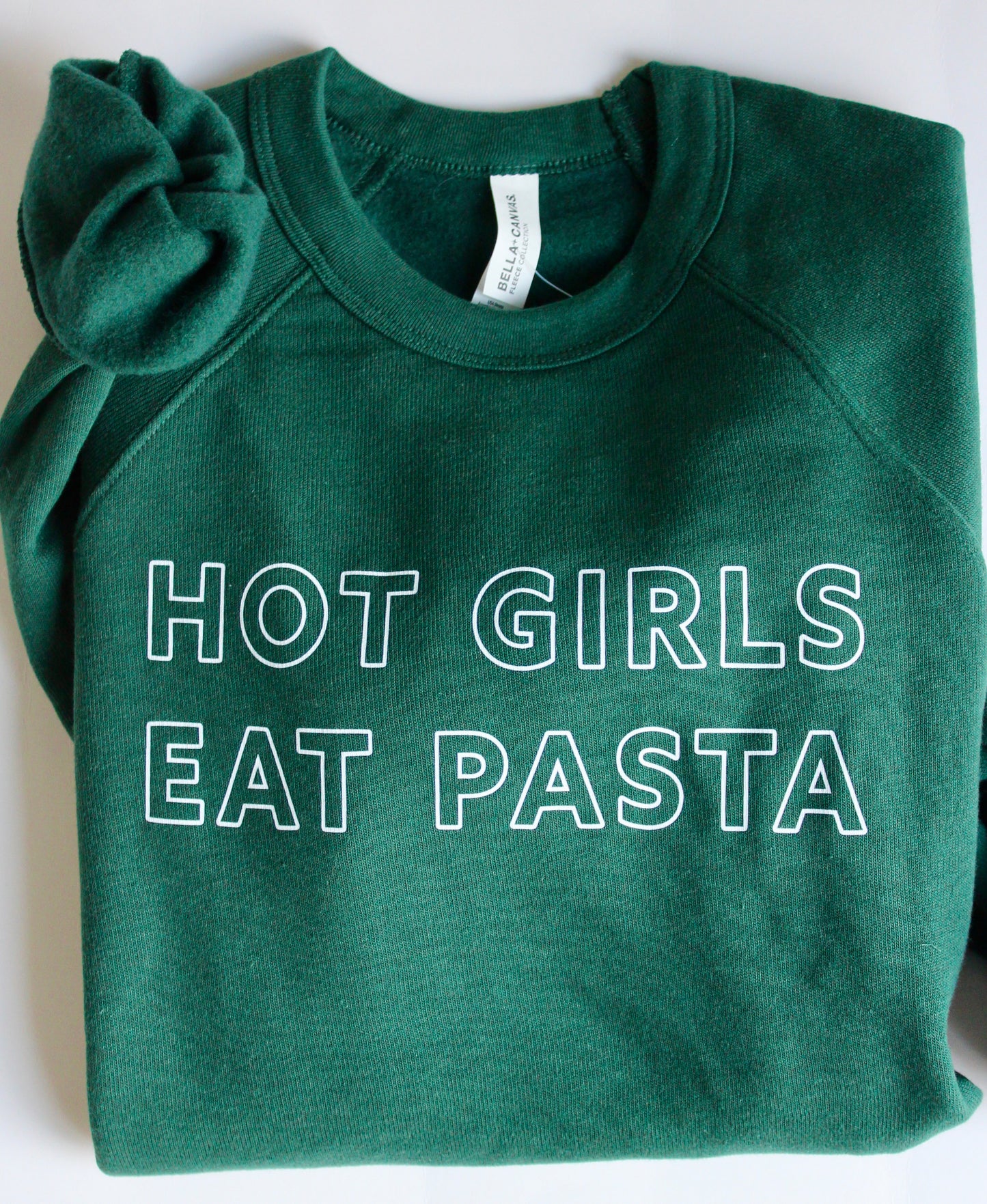 Hot Girls Eat Pasta Unisex Crewneck