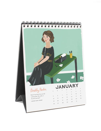 Idlewild Co. - Ladies of Literature 2025 Desk Calendar
