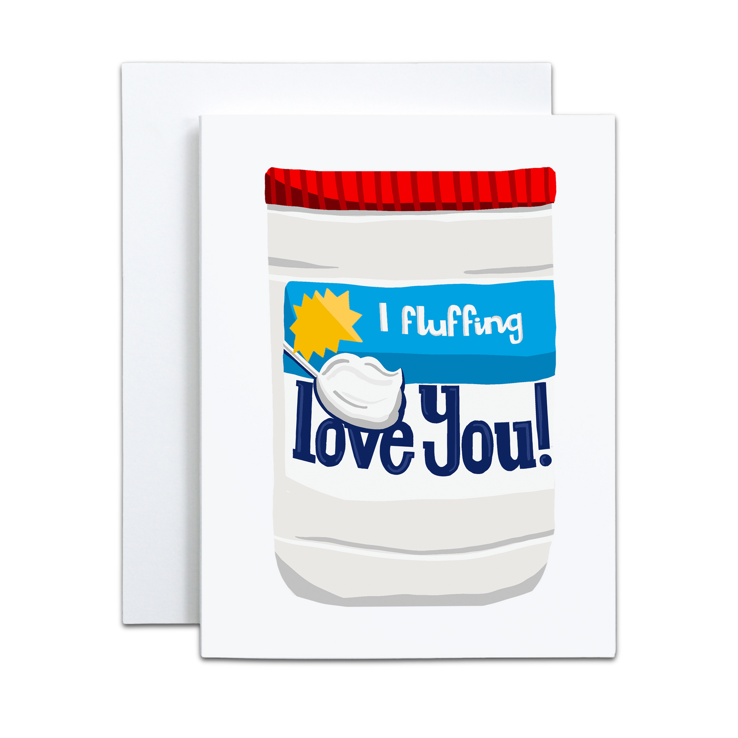 Love Marshmallow Fluff Card- Copper & Print