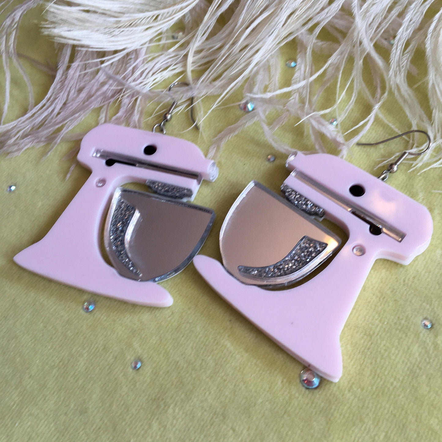 I'm Your Present - Kitchenaid Mixer Earrings, Plastic Jewelry, Laser Cut Acrylic
