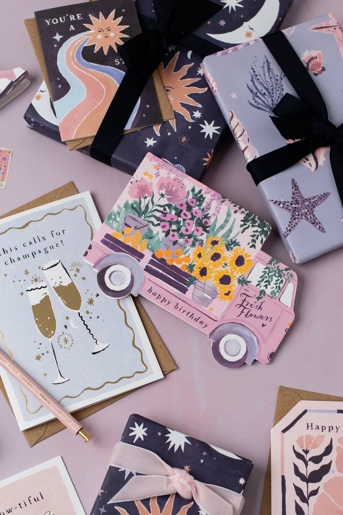 Flower Truck Birthday Card | Sister Paper Co.