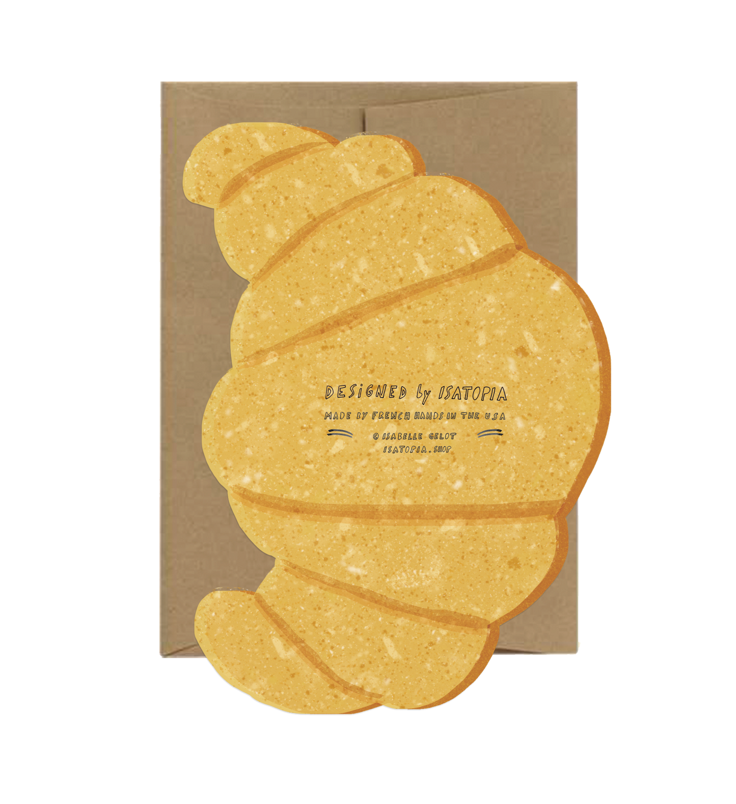 Croissant Card - Die Cut