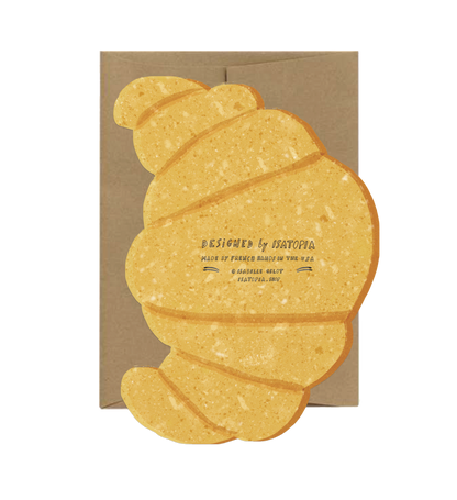 Croissant Card - Die Cut