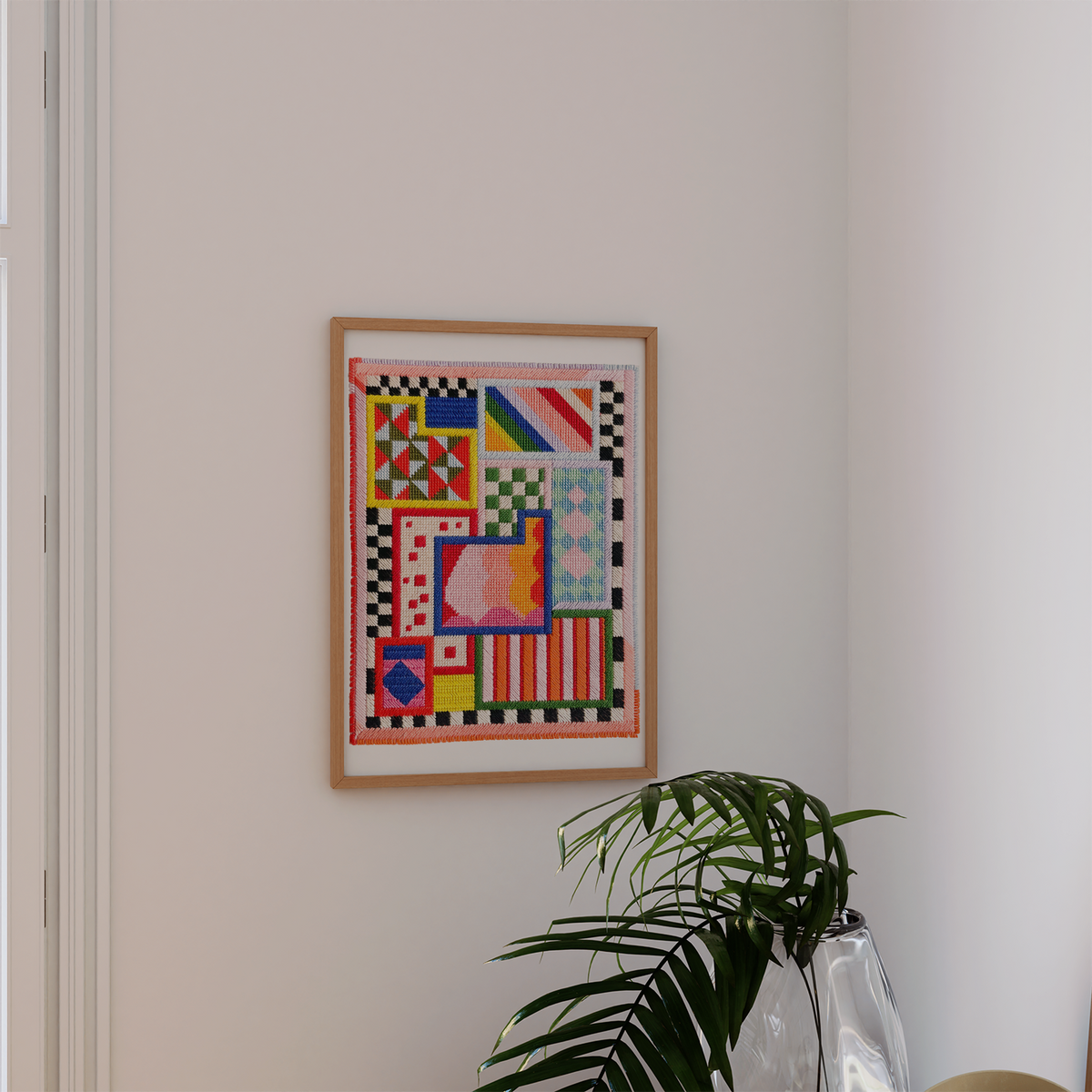Amusant No.1 Needlepoint Art Print- Bon Femmes