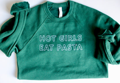 Hot Girls Eat Pasta Unisex Crewneck