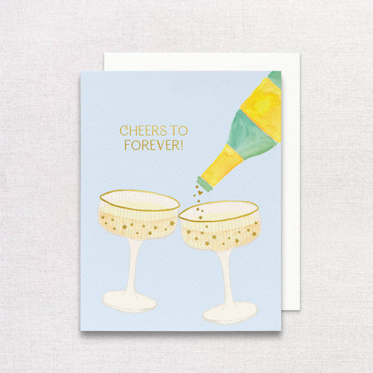 Champagne Wedding Greeting Card