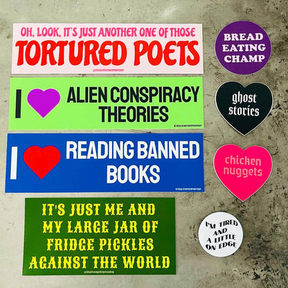 I love reading banned books Bumper Sticker