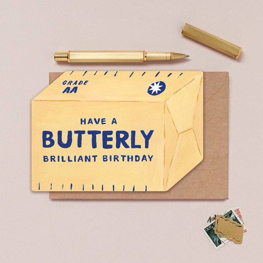 Butter Birthday Card | Sister Paper Co.