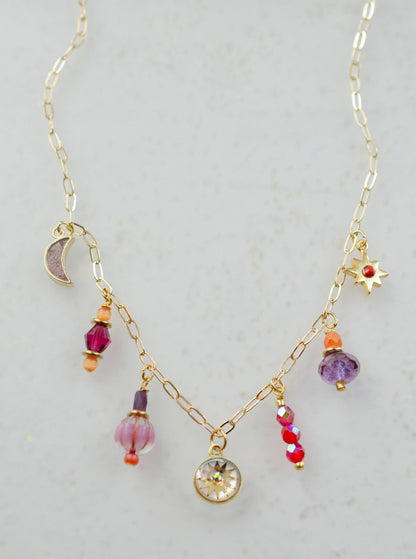 Jill Makes - Pearl Zodiac Fire Sign Necklace