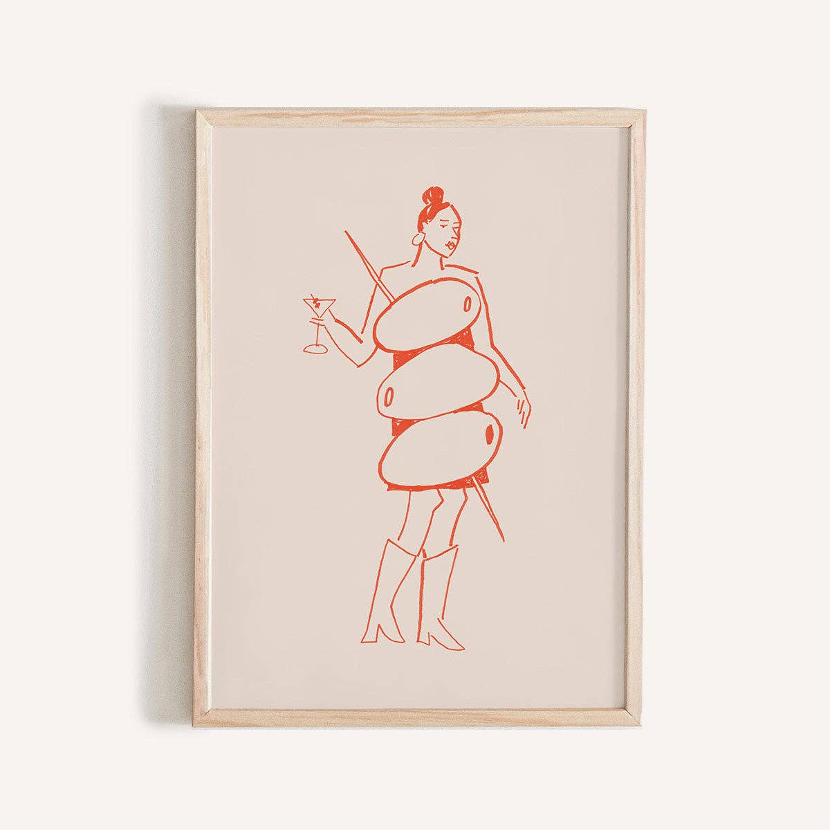 Miss Martini Mini Art Print: 5 x 7 in