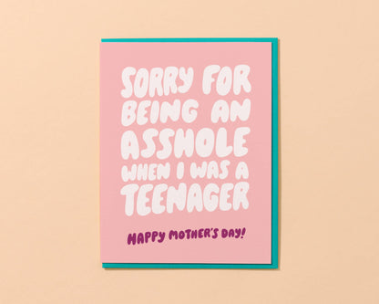 Mother's Day Card—Asshole Teenager