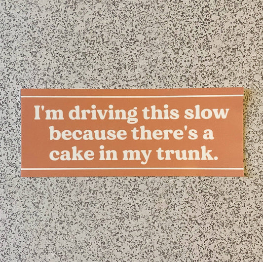 Cold Cream - Trunk Cake Bumper Sticker