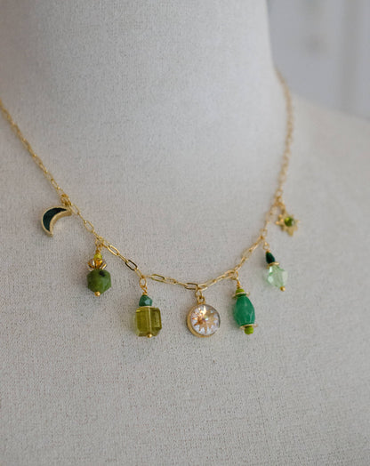 Jill Makes - Pearl Zodiac Earth Sign Charm Necklace