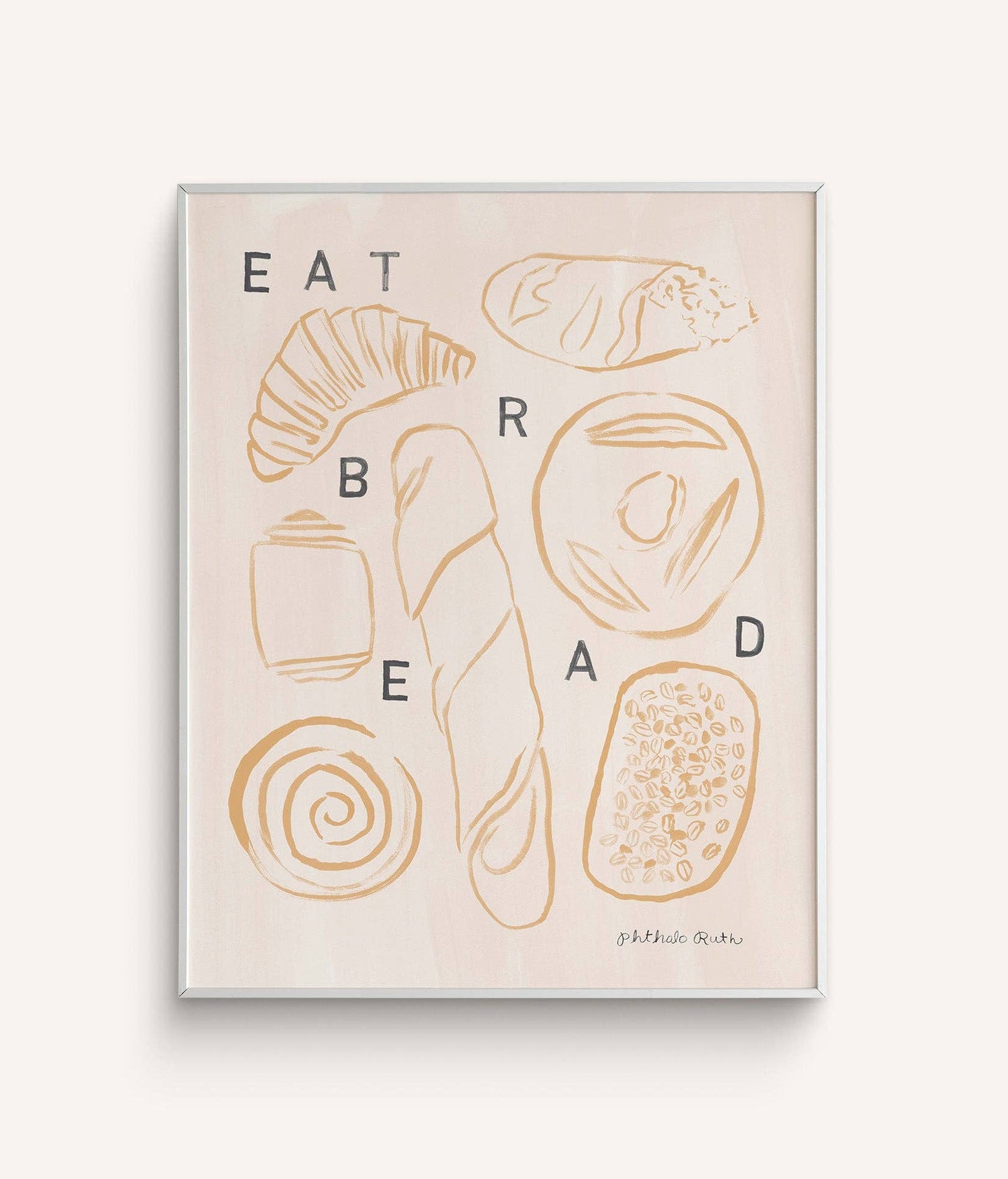 Eat Bread- Phthalo Ruth Print