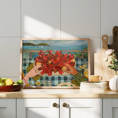 New England Lobster Art Print