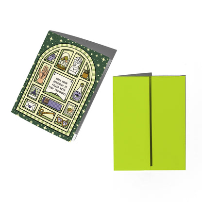 Cabinet of Curiosities Birthday Card- Boss Dotty Paper Co.