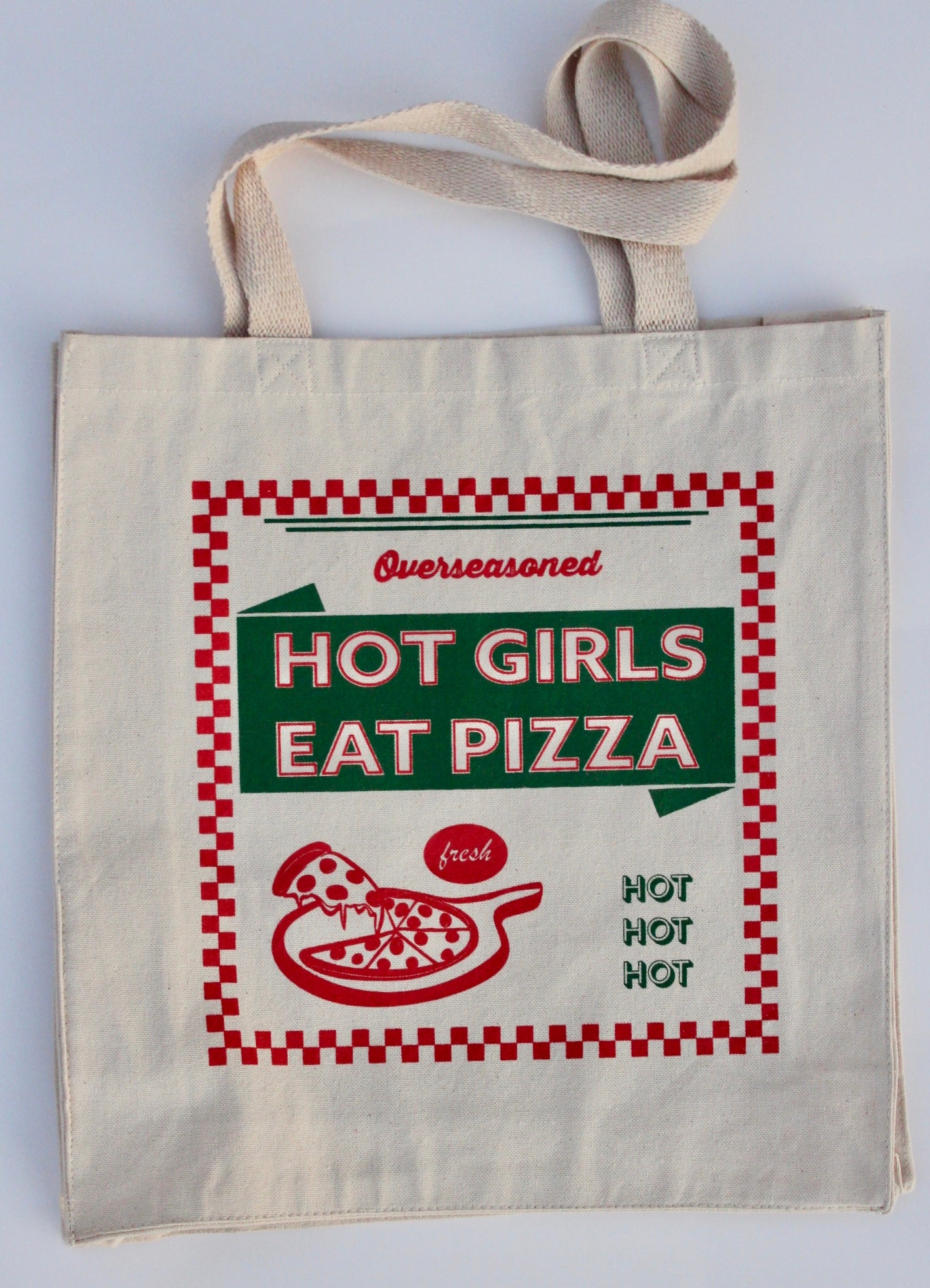 Hot Girls Eat Pizza Tote Bag 🍕