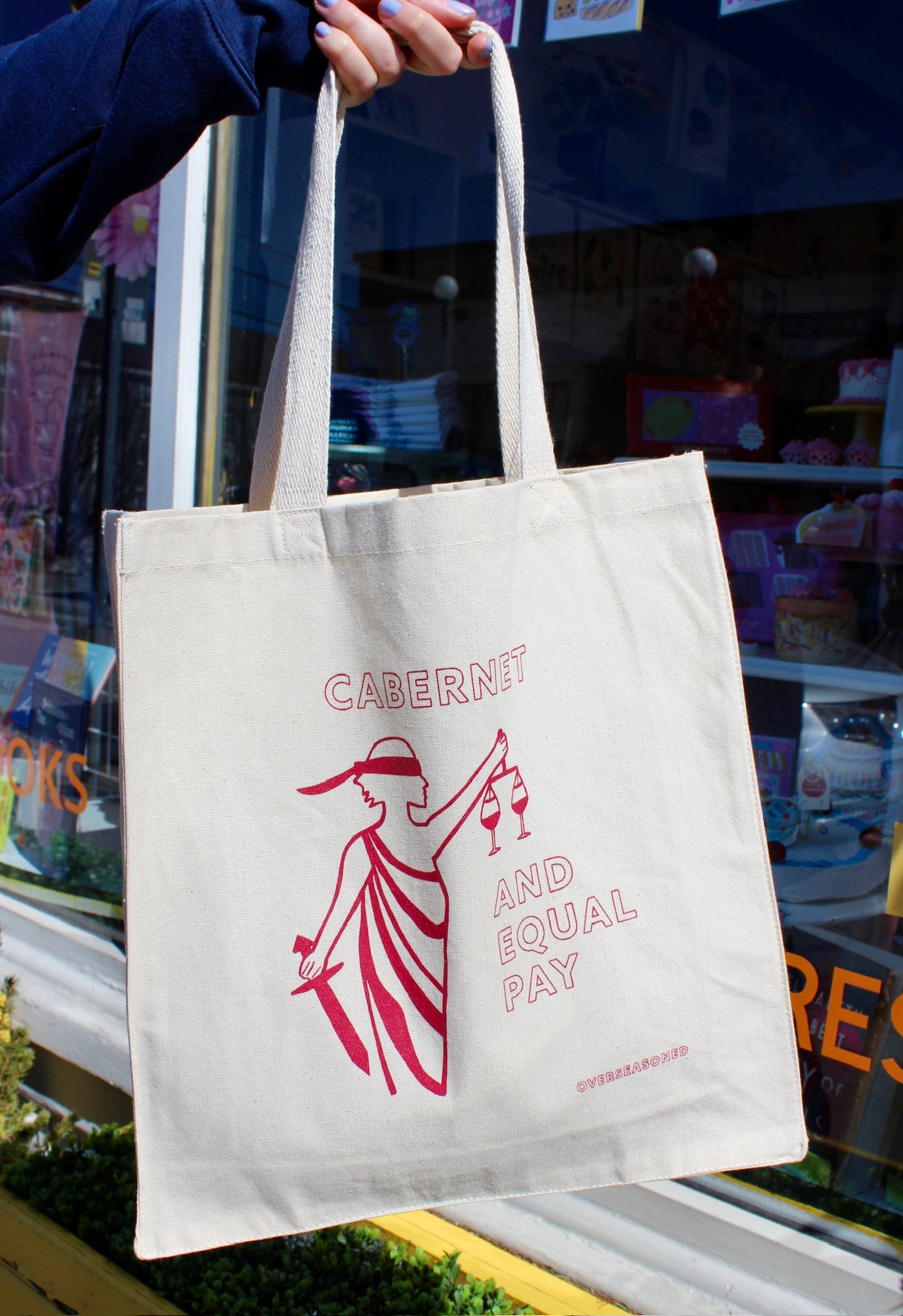 Cabernet and Equal Pay Tote Bag