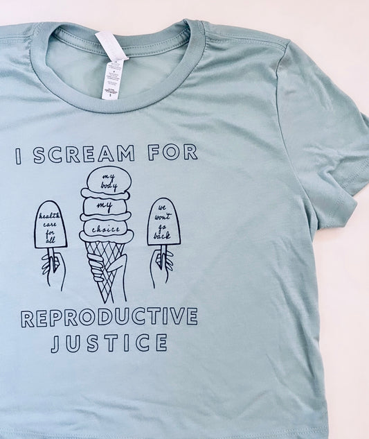 Ice Cream for Reproductive Justice Crop Top (Women's)