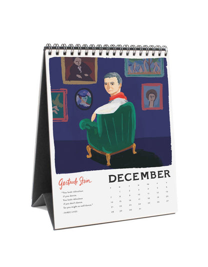 Idlewild Co. - Ladies of Literature 2025 Desk Calendar