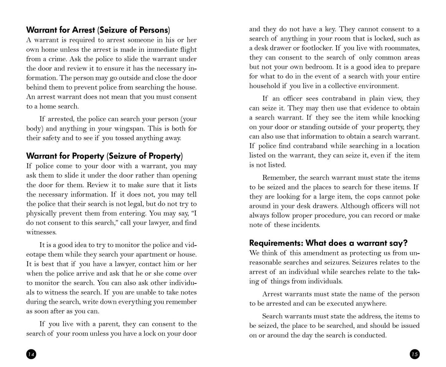 Know Your Rights: Protect Yourself and Your Community (Zine)