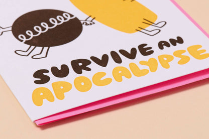 Our Love Could Survive an Apocalypse Twinkie Letterpress Card