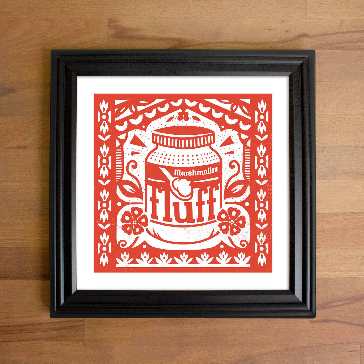 Marshmallow Fluff Color Print: Red- Indestructible Food