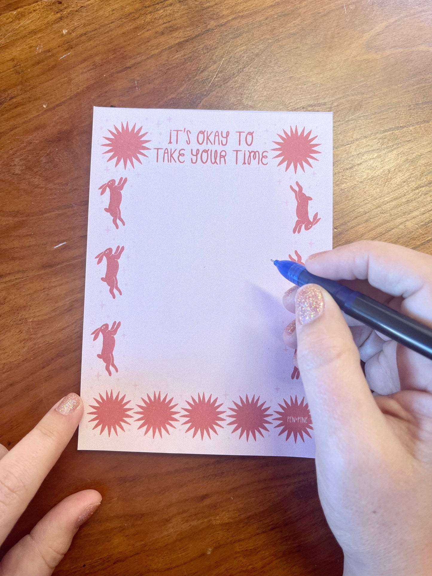 Take Your Time Notepad- Pen+Pine
