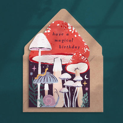 Mushroom Birthday Card | Sister Paper Co.