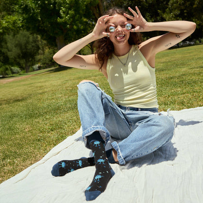 Disco Balls Pride Socks: Size Medium- Socks that Save LGBTQ Lives