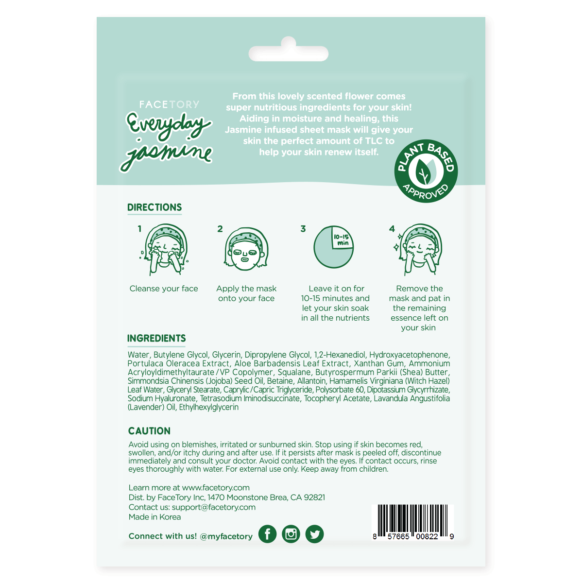 FaceTory - Face Mask -  Everyday Jasmine