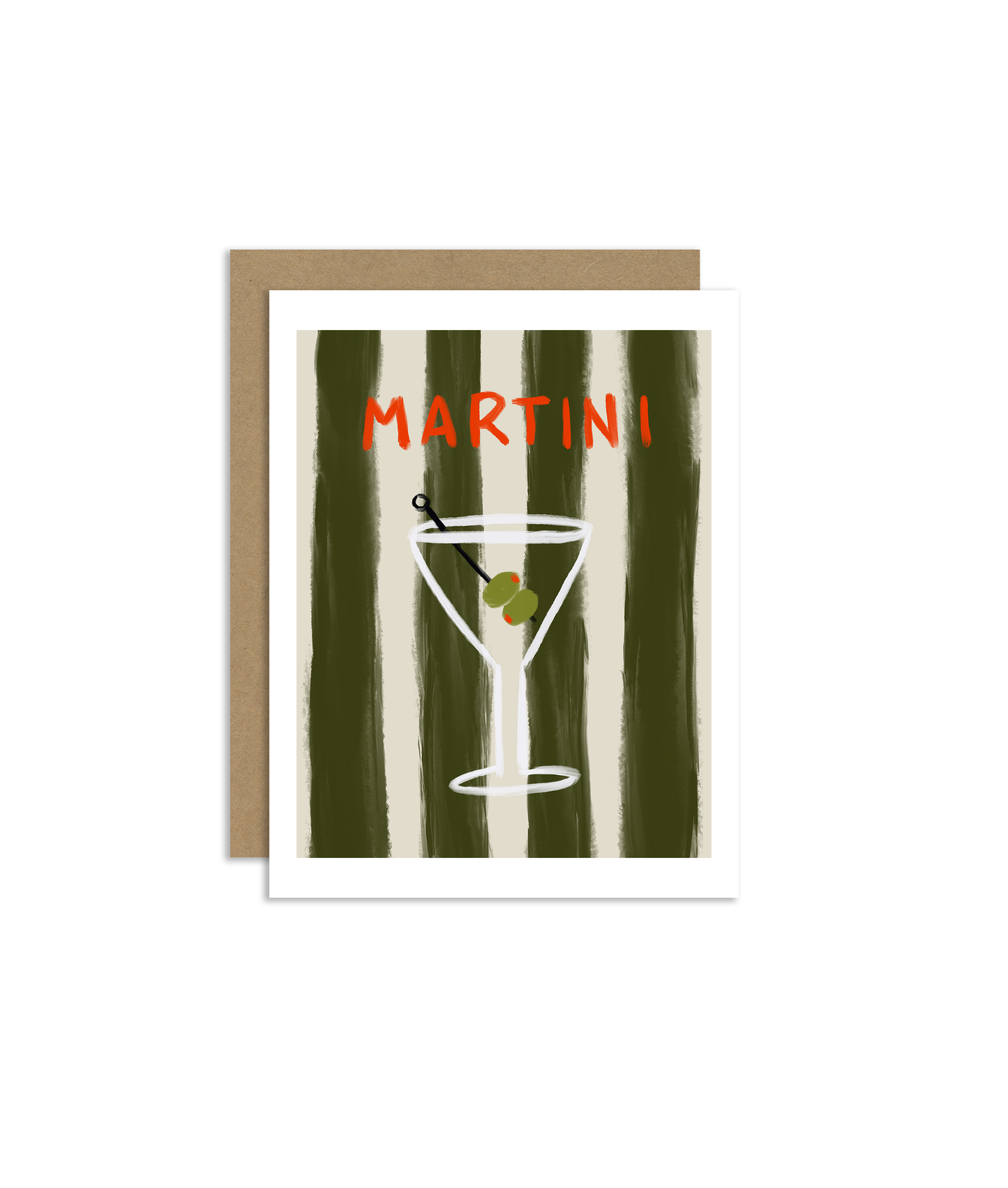 Martini Greeting Card- Allison Poplett
