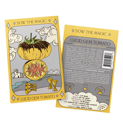 Lucid Gem Tomato Tarot Garden + Gift Seed Packet - Sow the Magic